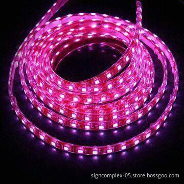 Flexible LED Strips with Waterproof Function and Available in Various Colors